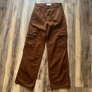Asos Brown Denim Cargo Pants